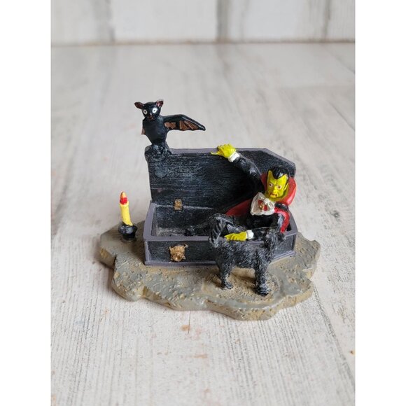 Lemax spooky town vampire casket Halloween Village accessory - Picture 1 of 6